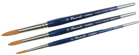 Raphael Kaerell Short Handled Brushes - Round Series 8204